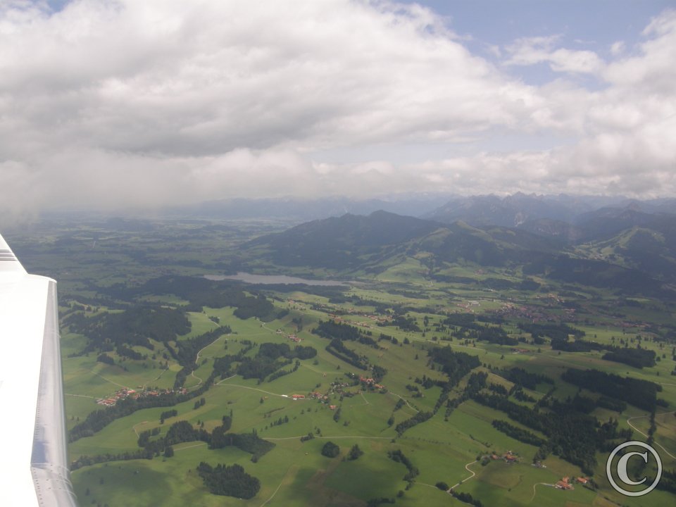 Anflug auf den Grünten