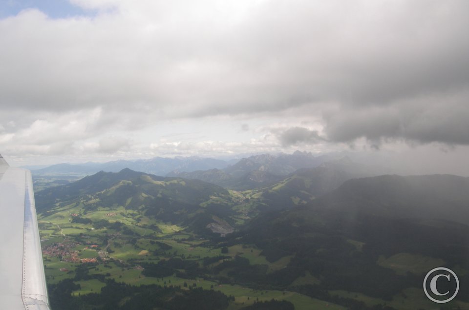 Anflug auf den Grünten