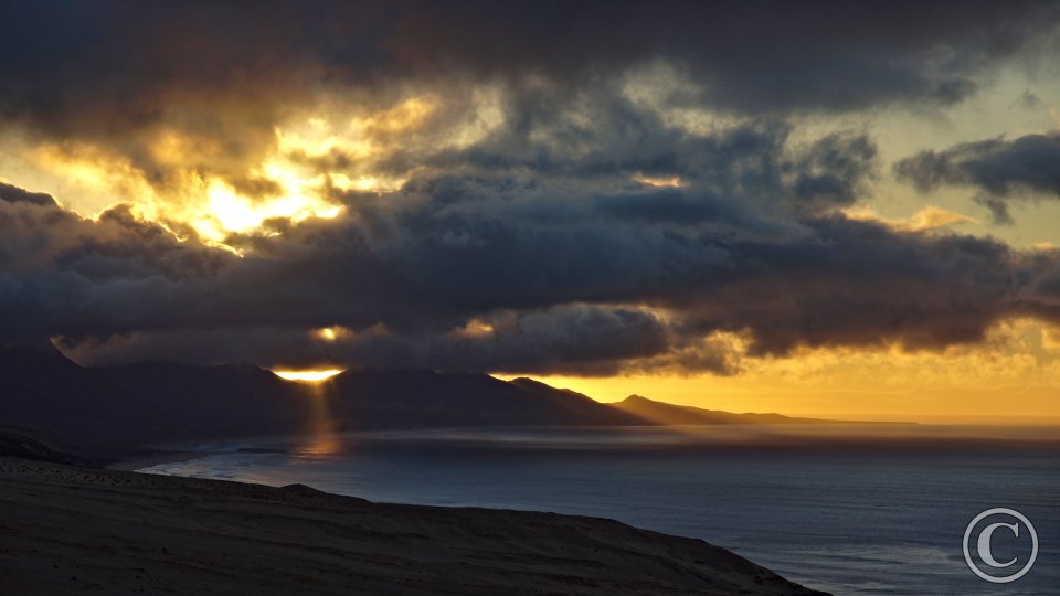 Sonnenuntergang vom Alto de Agua Oveja