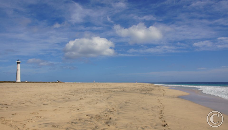 Leuchtturm Morro Jable , Strand Leuchtturm Morro Jable , Strand